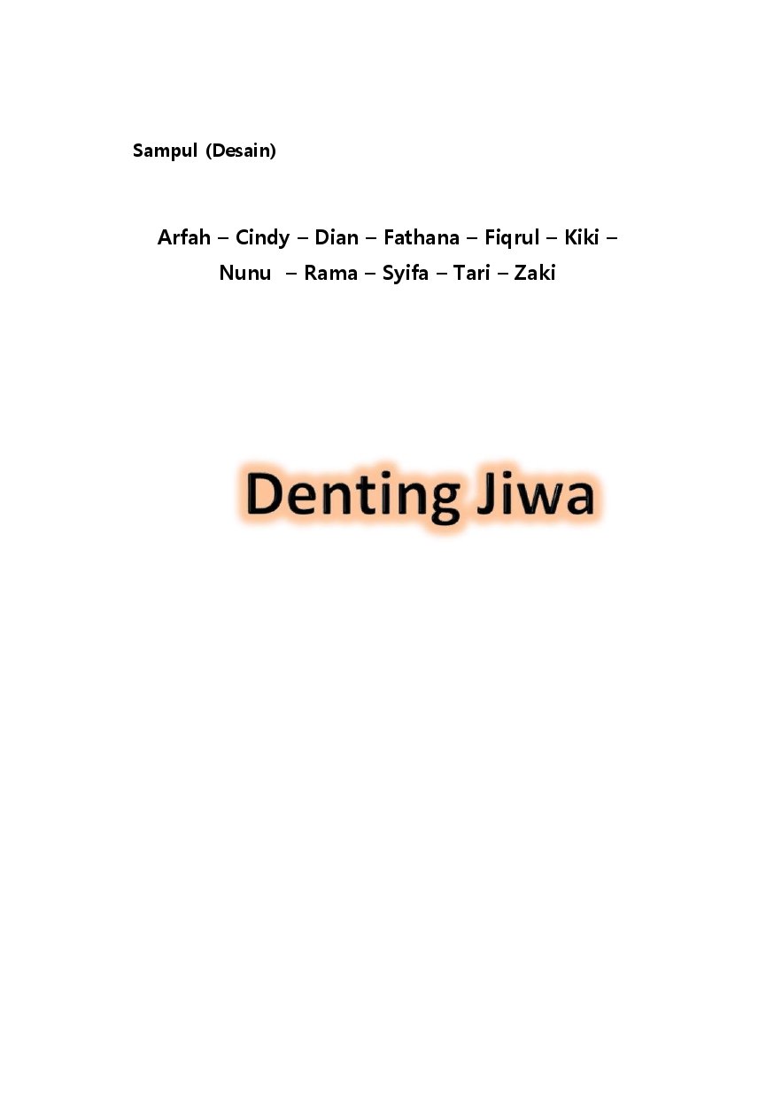Cover DENTING JIWA